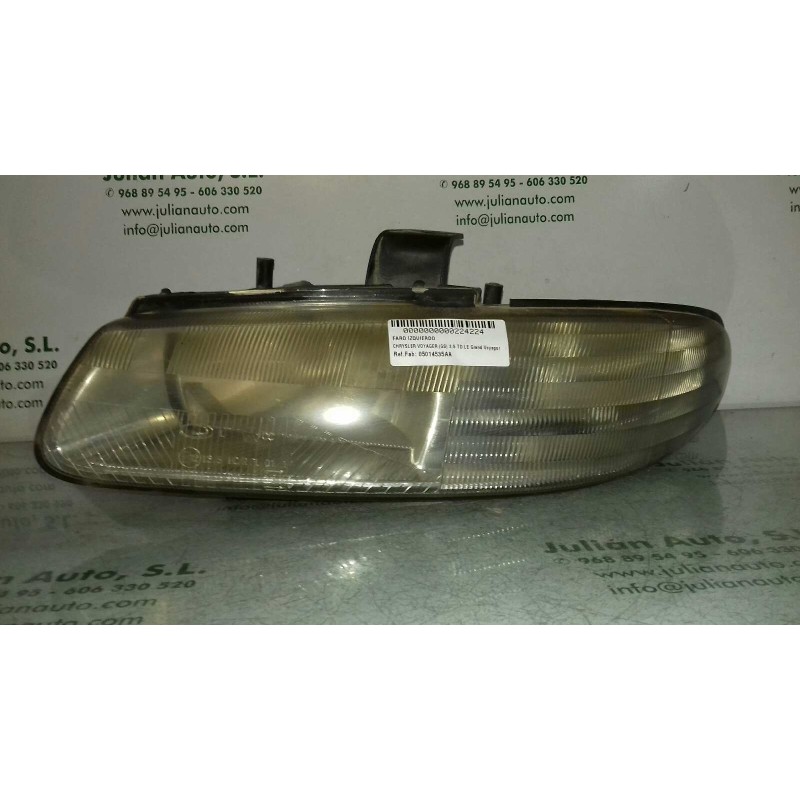 Recambio de faro izquierdo para chrysler voyager (gs) 2.5 td le grand voyager referencia OEM IAM 05014535AA  