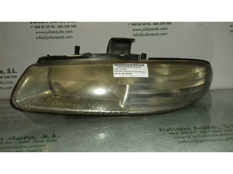 Recambio de faro izquierdo para chrysler voyager (gs) 2.5 td le grand voyager referencia OEM IAM 05014535AA  
