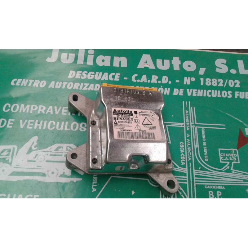 Recambio de centralita airbag para renault laguna ii (bg0) authentique referencia OEM IAM 601958800 8200138952 AUTOLIV