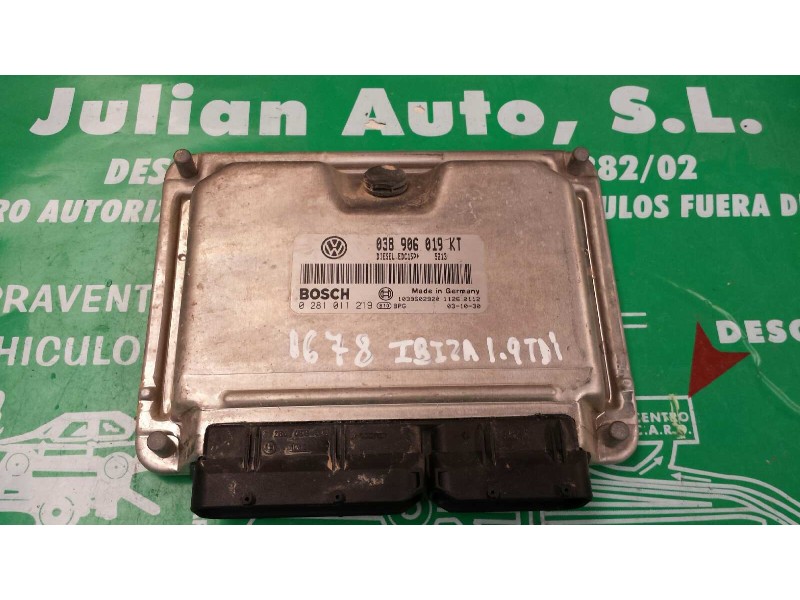 Recambio de centralita motor uce para seat ibiza (6l1) stella referencia OEM IAM 038906019KT 0281011219 KIT - BOSCH