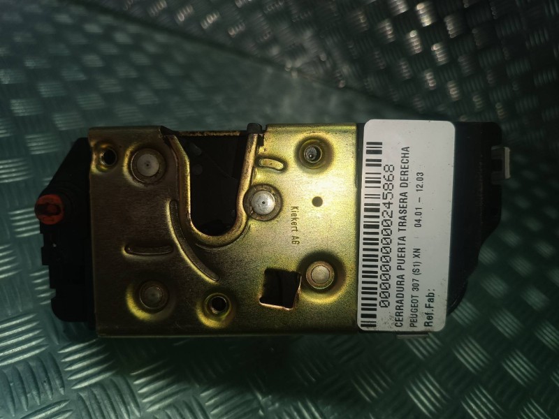 Recambio de cerradura puerta trasera derecha para peugeot 307 (s1) xn referencia OEM IAM  CONECTOR 4 PINES ELECTRICA