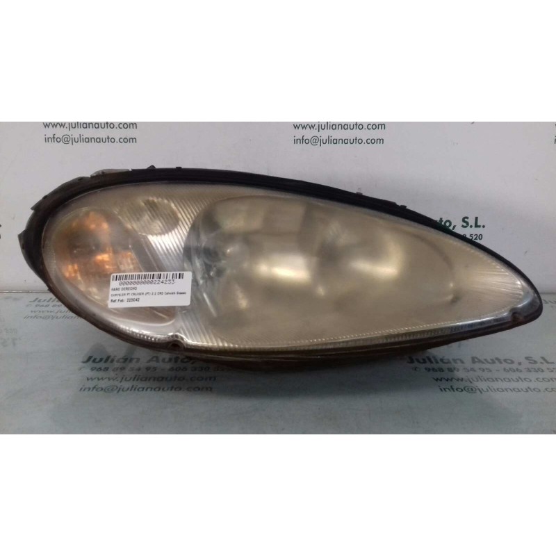 Recambio de faro derecho para chrysler pt cruiser (pt) 2.2 crd catwalk classic referencia OEM IAM 223042  HELLA