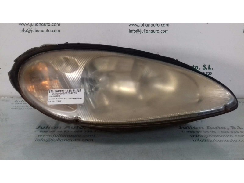 Recambio de faro derecho para chrysler pt cruiser (pt) 2.2 crd catwalk classic referencia OEM IAM 223042  HELLA