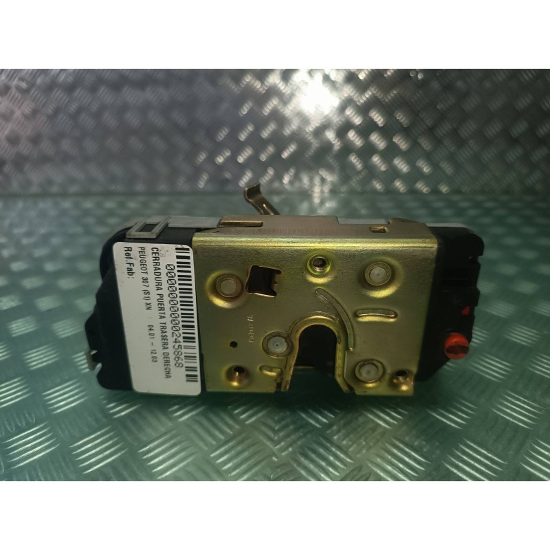 Recambio de cerradura puerta trasera derecha para peugeot 307 (s1) xn referencia OEM IAM  CONECTOR 4 PINES ELECTRICA