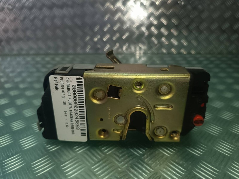 Recambio de cerradura puerta trasera derecha para peugeot 307 (s1) xn referencia OEM IAM  CONECTOR 4 PINES ELECTRICA