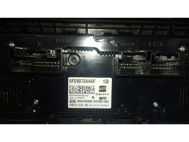 Recambio de mando climatizador para seat leon (5f1) reference referencia OEM IAM 5F0907044AF 5HB011215 5F0858060G