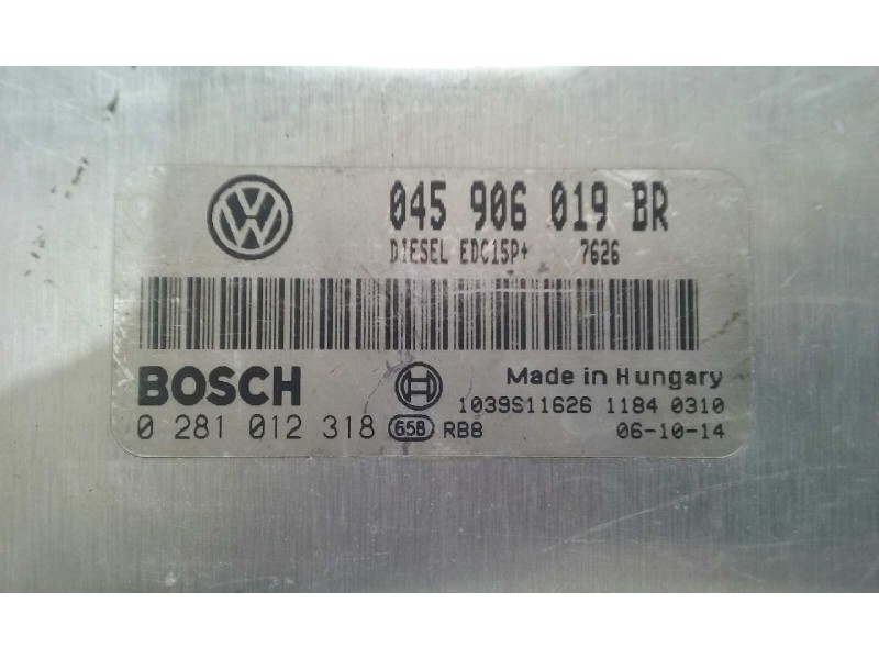 Recambio de centralita motor uce para seat ibiza (6l1) 1.4 tdi cat (bnm) referencia OEM IAM 045906019BR 0281012318 BOSCH