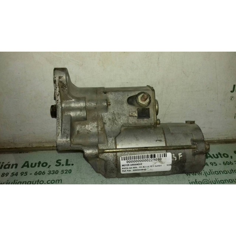 Recambio de motor arranque para mazda 323 berl. f/s (bj) 2.0 td f comfort referencia OEM IAM 2280003842  DENSO