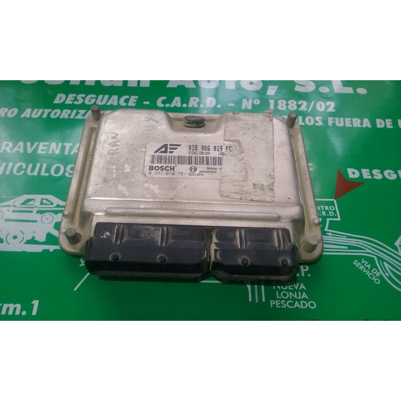 Recambio de centralita motor uce para volkswagen sharan (7m6/7m9) 1.9 tdi referencia OEM IAM 038906019FC 0281010751 BOSCH
