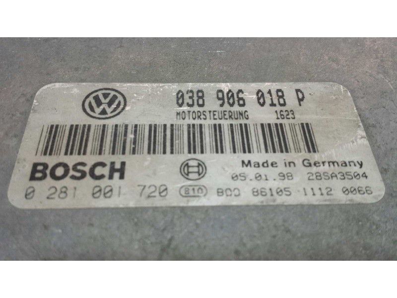 Recambio de centralita motor uce para volkswagen passat berlina (3b2) 1.9 tdi referencia OEM IAM 038906018P 0281001720 BOSCH