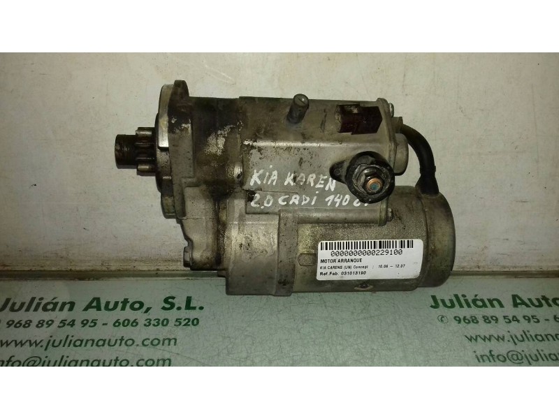 Recambio de motor arranque para kia carens (un) concept referencia OEM IAM 031013190 3610027010 DENSO