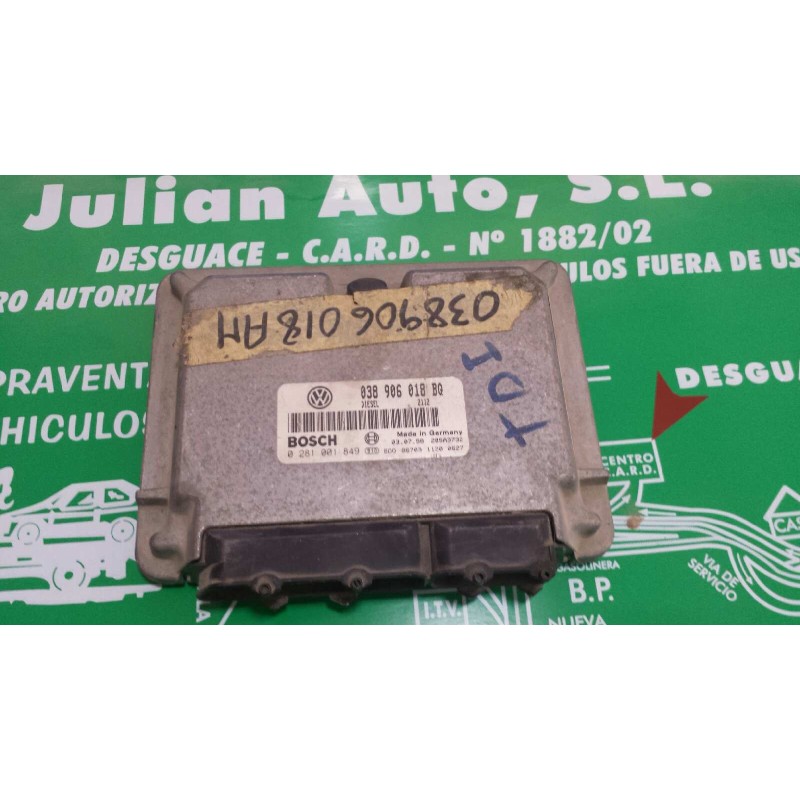 Recambio de centralita motor uce para skoda octavia berlina (1u2) 1.9 tdi referencia OEM IAM 038906018BQ 0281001849 BOSCH