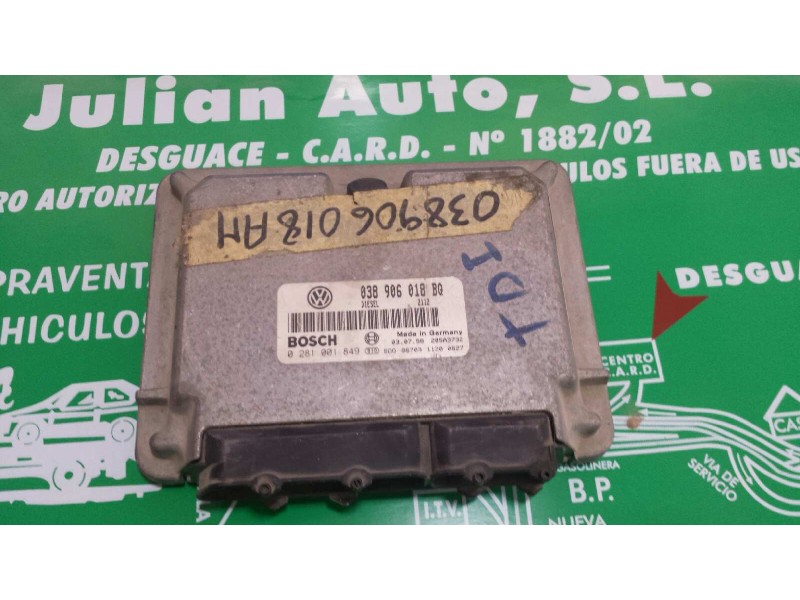 Recambio de centralita motor uce para skoda octavia berlina (1u2) 1.9 tdi referencia OEM IAM 038906018BQ 0281001849 BOSCH