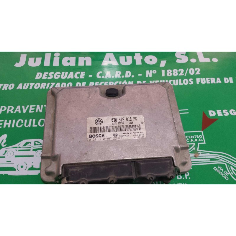 Recambio de centralita motor uce para volkswagen caddy ka/kb (9k9) 1.9 sdi referencia OEM IAM 038906018FK 0281010057 BOSCH