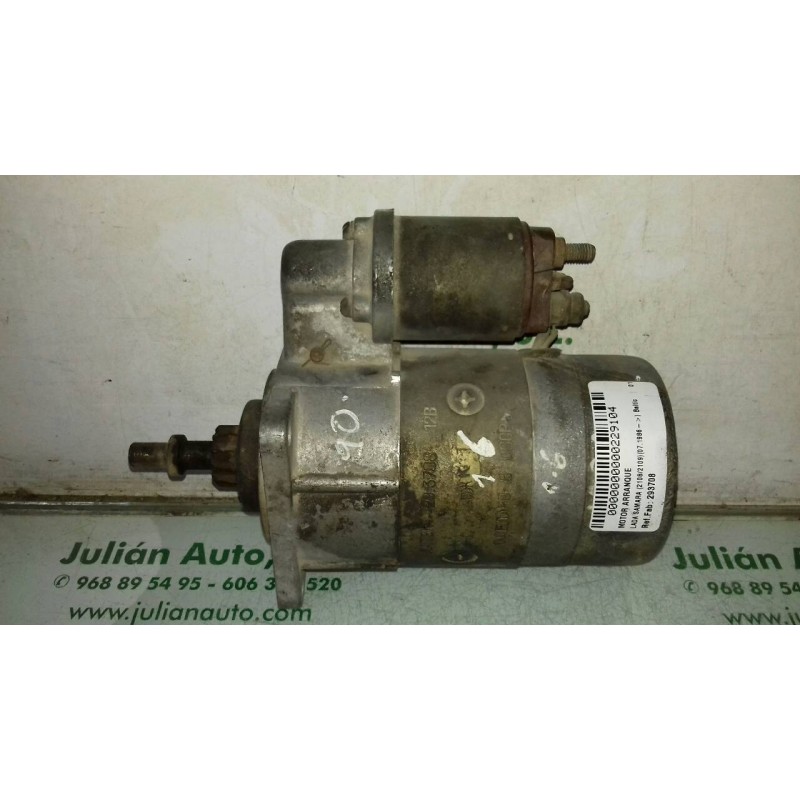 Recambio de motor arranque para lada samara (2108/2109) baltic referencia OEM IAM 293708  