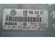Recambio de centralita motor uce para seat toledo (1m2) 1.9 tdi referencia OEM IAM 038906018BT 0281001926 BOSCH 2
