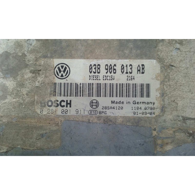 Recambio de centralita motor uce para seat ibiza (6k1) 1.9 sdi referencia OEM IAM 038906013AB 0281001911 BOSCH