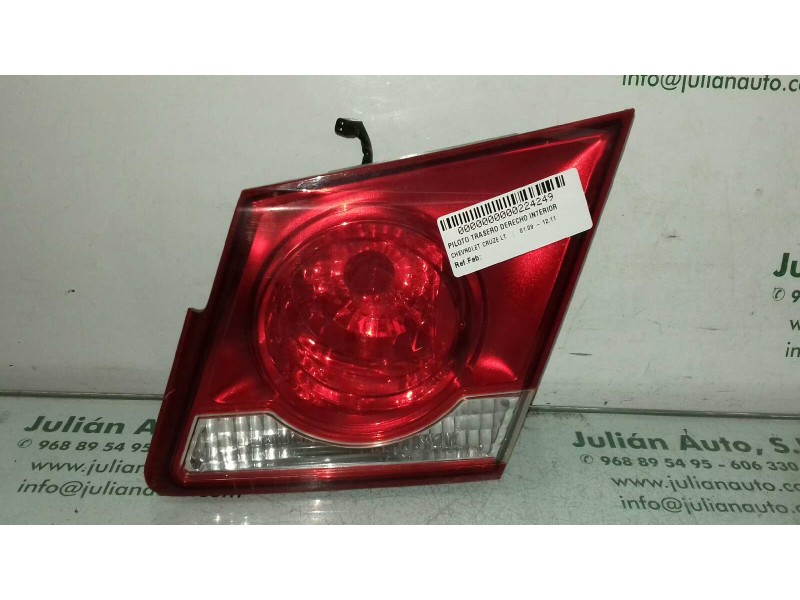 Recambio de piloto trasero derecho interior para chevrolet cruze lt referencia OEM IAM Y10C03  INT-PORT