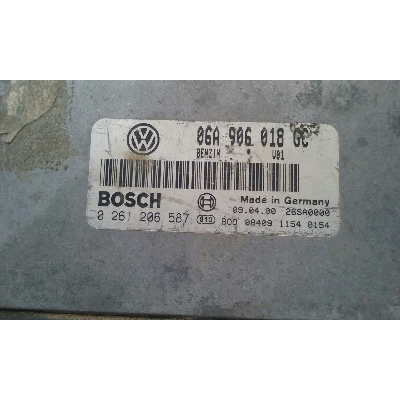 Recambio de centralita motor uce para seat toledo (1m2) 1.8 20v referencia OEM IAM 06A906018GC 0261206587 BOSCH