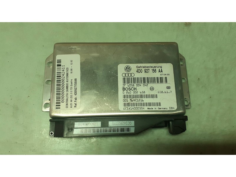 Recambio de centralita cambio automatico para audi a8 (d2) 3.3 tdi quattro referencia OEM IAM 4D0927156AA 0260002658 4D0927156