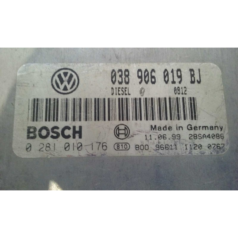 Recambio de centralita motor uce para volkswagen passat berlina (3b2) 1.9 tdi referencia OEM IAM 038906019BJ 0281010176 BOSCH