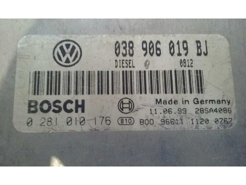 Recambio de centralita motor uce para volkswagen passat berlina (3b2) 1.9 tdi referencia OEM IAM 038906019BJ 0281010176 BOSCH