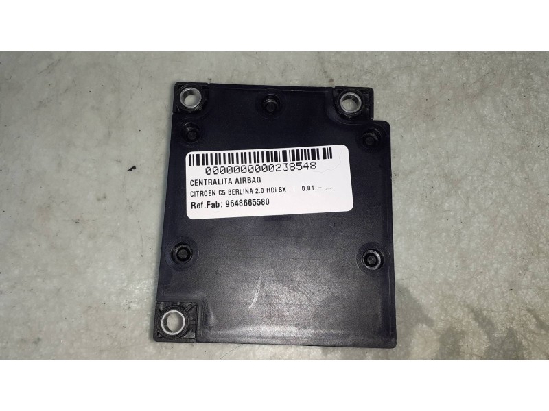 Recambio de centralita airbag para citroen c5 berlina 2.0 hdi sx referencia OEM IAM 9648665580  TEMIC