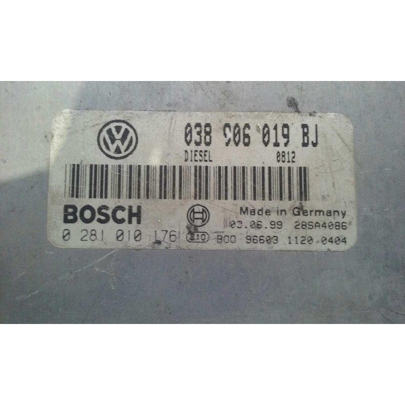 Recambio de centralita motor uce para volkswagen passat berlina (3b2) 1.9 tdi referencia OEM IAM 038906019BJ 0281010176 BOSCH
