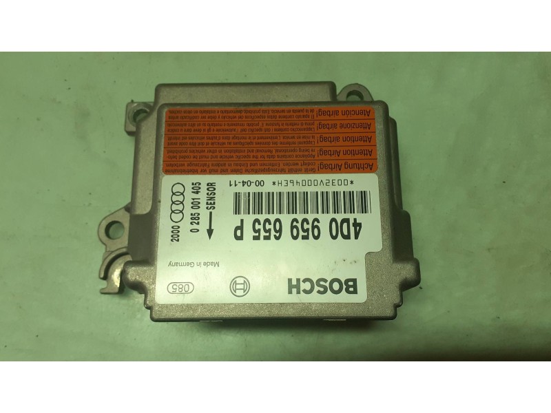 Recambio de centralita airbag para audi a8 (d2) 3.3 tdi quattro referencia OEM IAM 4D0959655P 4D0959655 0285001405