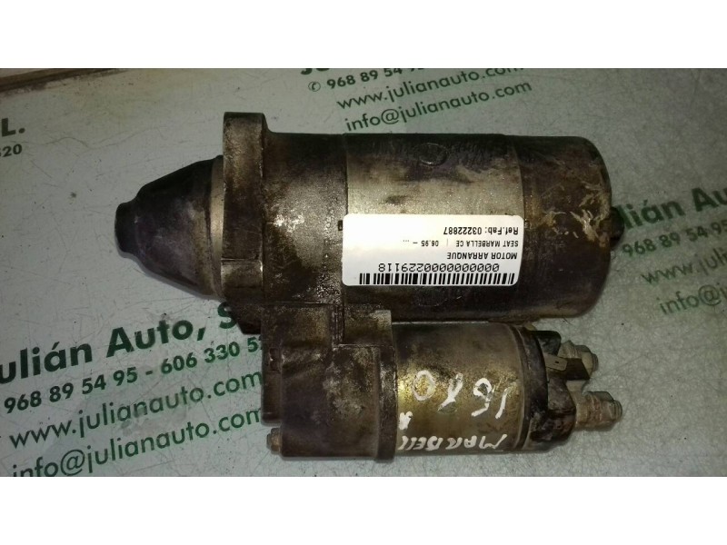 Recambio de motor arranque para seat marbella ce referencia OEM IAM 03222887  MAGNETI MARELLI