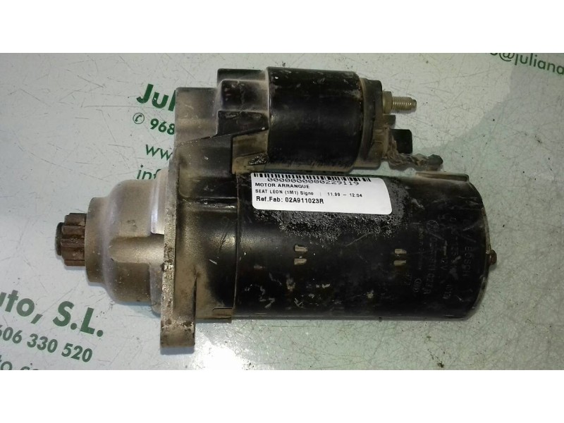 Recambio de motor arranque para seat leon (1m1) signo referencia OEM IAM 02A911023R 0001125012 BOSCH