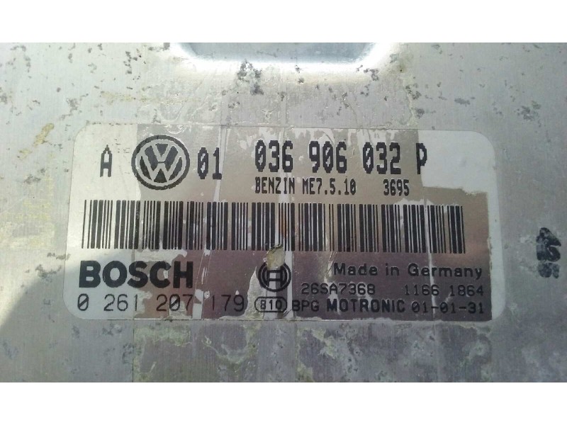 Recambio de centralita motor uce para volkswagen golf iv berlina (1j1) conceptline referencia OEM IAM 036906032P 0261207179 KIT 