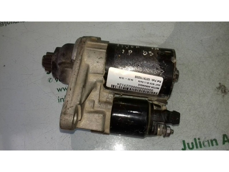 Recambio de motor arranque para seat ibiza (6l1) stella referencia OEM IAM 02T911023G 0001120400 BOSCH
