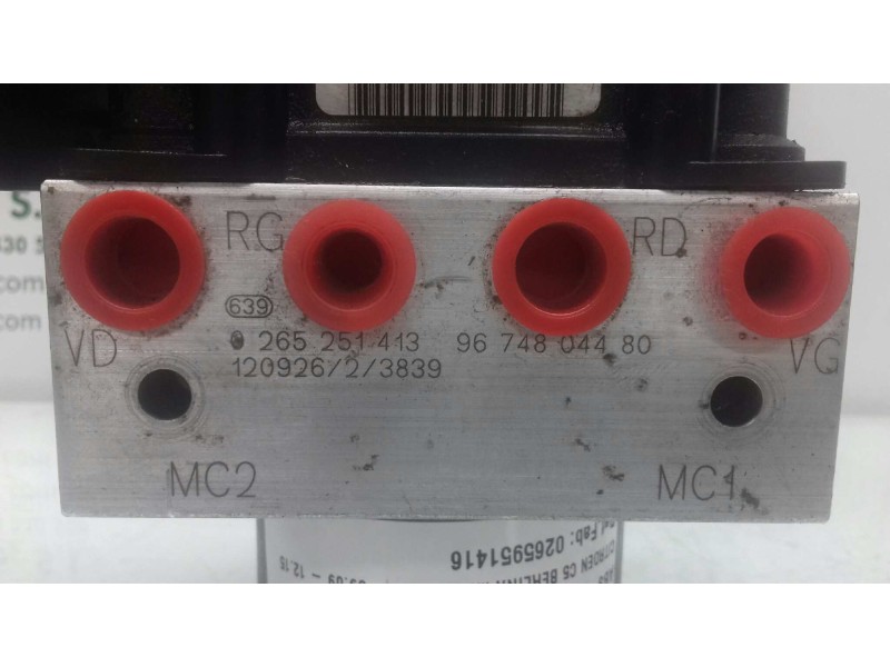 Recambio de abs para citroen c5 berlina millenium referencia OEM IAM 0265951416 0265251413 BOSCH