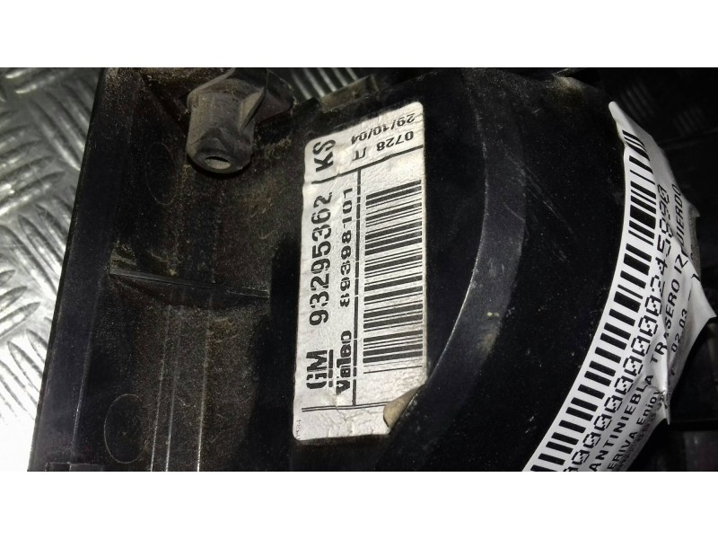 Recambio de faro antiniebla trasero izquierdo para opel meriva enjoy referencia OEM IAM 89398101  93295362