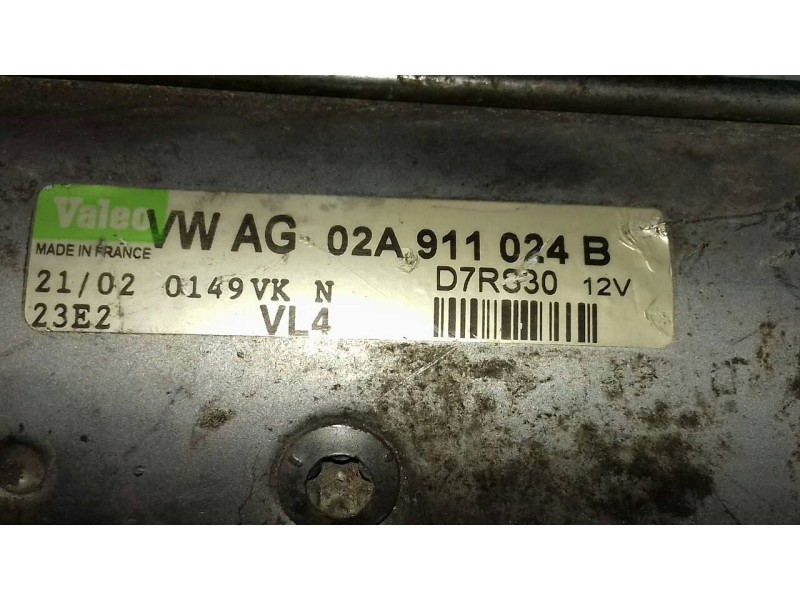 Recambio de motor arranque para seat ibiza (6l1) signo referencia OEM IAM 02A911024B D7RS30 VALEO