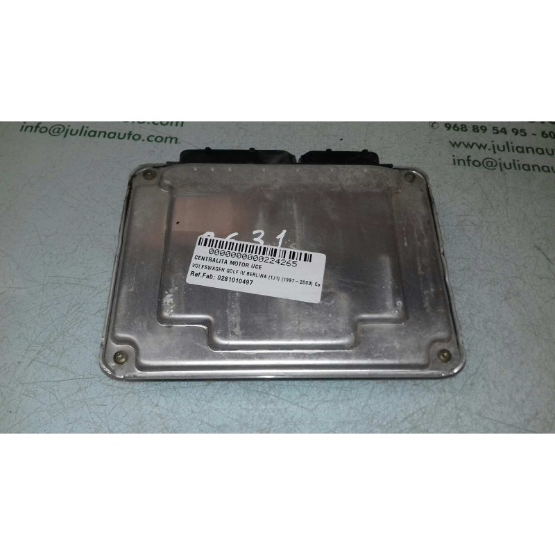 Recambio de centralita motor uce para volkswagen golf iv berlina (1j1) conceptline referencia OEM IAM 0281010497 038906019DF BOS