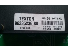 Recambio de centralita cierre para citroen xsara berlina 1.9 td sx referencia OEM IAM 9633523680 84253929 TEXTON 2