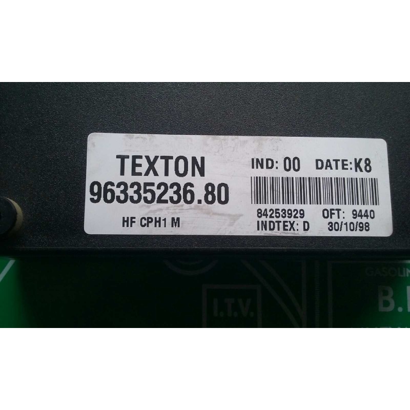 Recambio de centralita cierre para citroen xsara berlina 1.9 td sx referencia OEM IAM 9633523680 84253929 TEXTON