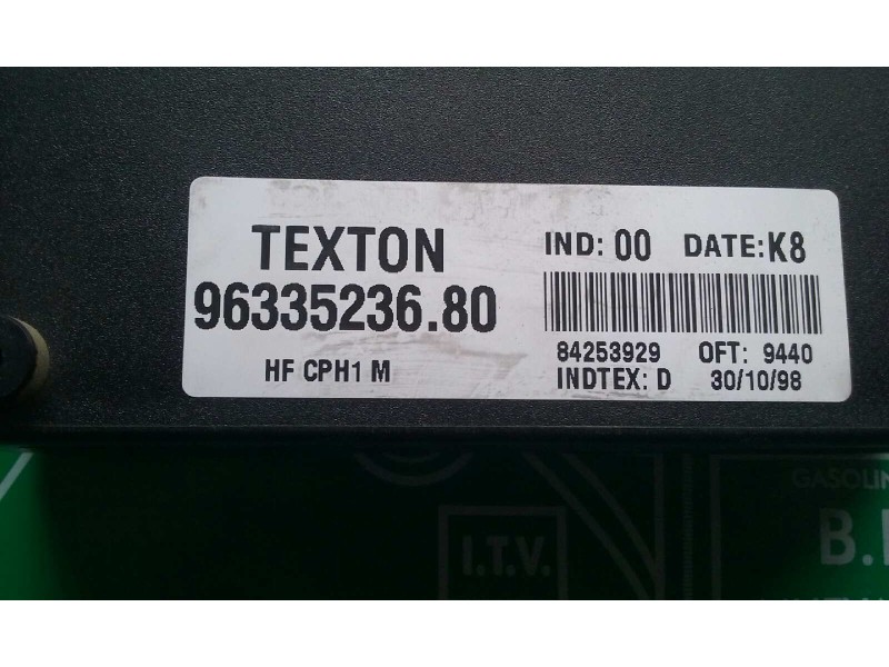 Recambio de centralita cierre para citroen xsara berlina 1.9 td sx referencia OEM IAM 9633523680 84253929 TEXTON