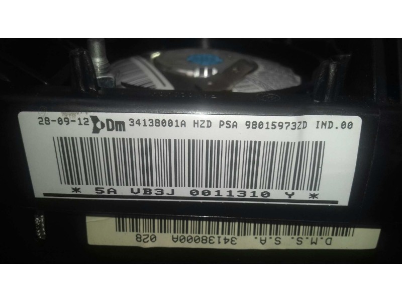 Recambio de airbag delantero izquierdo para citroen c5 berlina millenium referencia OEM IAM 98015973ZD  