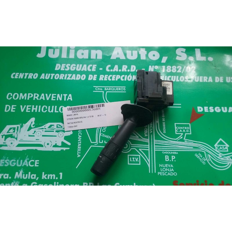 Recambio de mando limpia para citroen xsara berlina 1.9 td sx referencia OEM IAM 96247561ZL 34412001 JAEGER