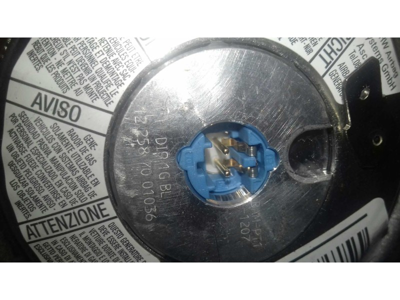 Recambio de airbag delantero izquierdo para citroen c5 berlina millenium referencia OEM IAM 98015973ZD  