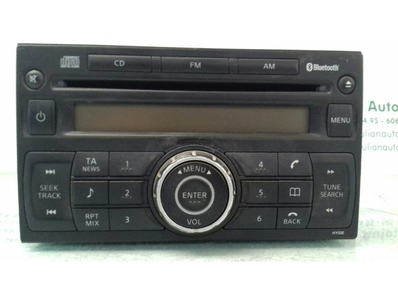 Recambio de sistema audio / radio cd para nissan qashqai (j10) tekna referencia OEM IAM 28185JD00A PN2805F 