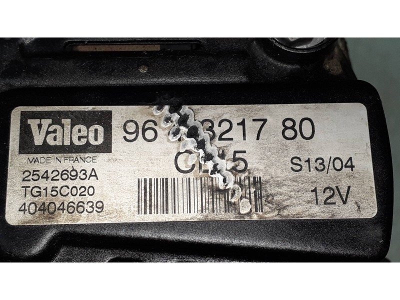 Recambio de alternador para citroen c5 berlina 2.0 hdi sx referencia OEM IAM 9646321780 VALEO CL15