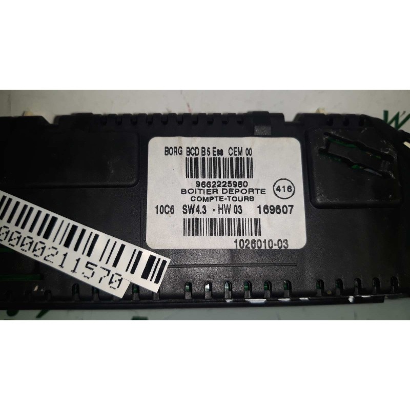 Recambio de pantalla multifuncion para citroen c4 berlina vtr plus referencia OEM IAM 9662225980 169607 1026010