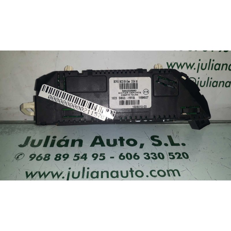 Recambio de pantalla multifuncion para citroen c4 berlina vtr plus referencia OEM IAM 9662225980 169607 1026010