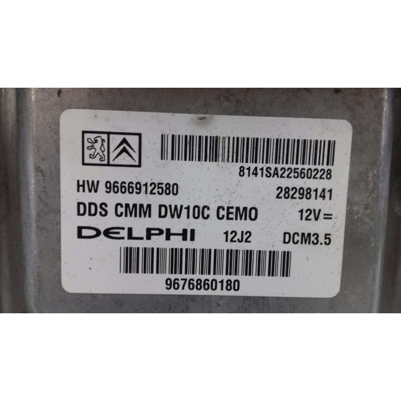 Recambio de centralita motor uce para citroen c5 berlina millenium referencia OEM IAM 9676860180 HW9666912580 KIT - DELPHI
