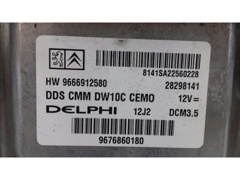 Recambio de centralita motor uce para citroen c5 berlina millenium referencia OEM IAM 9676860180 HW9666912580 KIT - DELPHI