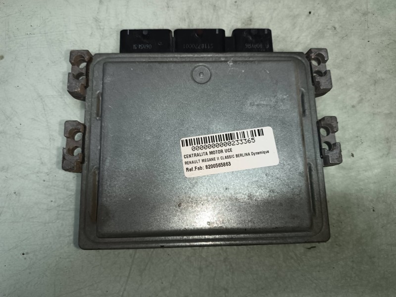 Recambio de centralita motor uce para renault megane ii classic berlina dynamique referencia OEM IAM 8200565863 8200592611 S1223